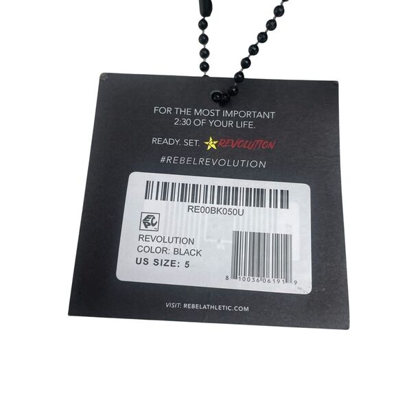 Rebel Revolution Cheer Shoe Bag Black Velour Sport Carrying Purse NWT - Bag Only - Picture 2 of 8